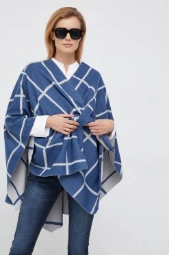 Γυναικεία Πόντσο United Colors Of Benetton ναυτικό μπλε