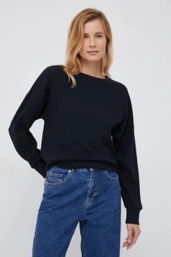 Γυναικεία Χωρίς φερμουάρ Βαμβακερή μπλούζα United Colors Of Benetton χρώμα: μαύρο,