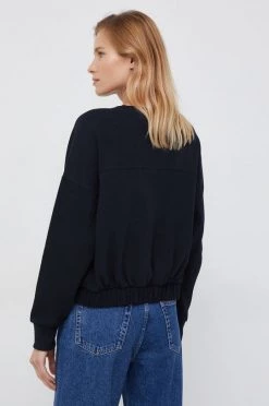 Γυναικεία Χωρίς φερμουάρ Βαμβακερή μπλούζα United Colors Of Benetton χρώμα: μαύρο, -United Colors of Benetton Κατάστημα unnamed file 1009