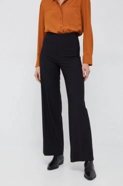 Γυναικεία Υφασμάτινα Παντελόνι United Colors Of Benetton μαύρο,