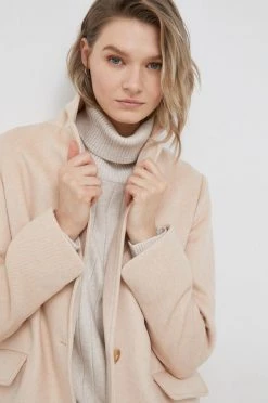 Γυναικεία Παλτά Παλτό από μείγμα μαλλιού United Colors Of Benetton πορτοκαλί, -United Colors of Benetton Κατάστημα unnamed file 104