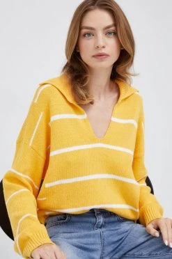 Γυναικεία Χωρίς φερμουάρ Πουλόβερ United Colors Of Benetton κίτρινο, -United Colors of Benetton Κατάστημα unnamed file 1169