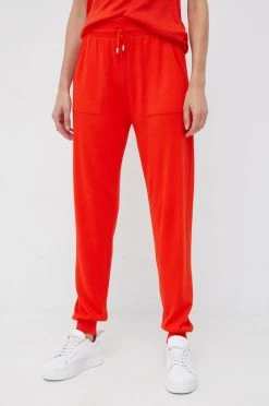 Γυναικεία Παντελόνια φόρμας Παντελόνι φόρμας United Colors Of Benetton κόκκινο,