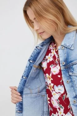 Γυναικεία Κοντά μπουφάν Τζιν μπουφάν United Colors Of Benetton ανοιχτό μπλε -United Colors of Benetton Κατάστημα unnamed file 1217