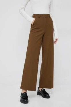 Γυναικεία Υφασμάτινα Παντελόνι United Colors Of Benetton πράσινο,