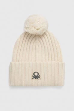 Γυναικεία Σκουφιά Μάλλινο σκουφί United Colors Of Benetton μπεζ,