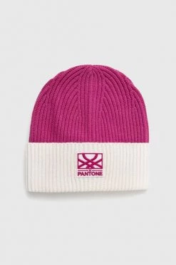 Γυναικεία Σκουφιά Σκουφί από μείγμα μαλλιού United Colors Of Benetton X Pantone μοβ