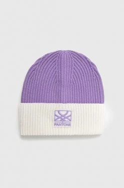 Γυναικεία Σκουφιά Σκουφί από μείγμα μαλλιού United Colors Of Benetton X Pantone μοβ
