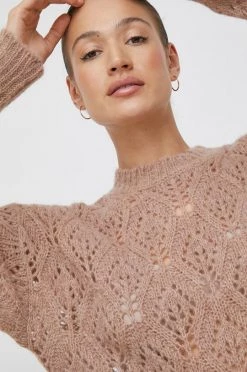 Γυναικεία Χωρίς φερμουάρ Πουλόβερ με προσθήκη μαλλιού United Colors Of Benetton χρώμα: μπεζ, -United Colors of Benetton Κατάστημα unnamed file 1368