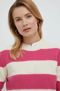 Γυναικεία Χωρίς φερμουάρ Μάλλινο πουλόβερ United Colors Of Benetton χρώμα: ροζ, -United Colors of Benetton Κατάστημα unnamed file 1409