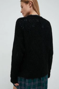 Γυναικεία Χωρίς φερμουάρ Πουλόβερ με προσθήκη μαλλιού United Colors Of Benetton χρώμα: μαύρο, -United Colors of Benetton Κατάστημα unnamed file 1418