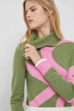 Γυναικεία Χωρίς φερμουάρ Πουλόβερ με μείγμα κασμίρ United Colors Of Benetton X Pantone χρώμα: πράσινο -United Colors of Benetton Κατάστημα unnamed file 1455