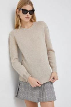 Γυναικεία Χωρίς φερμουάρ Μάλλινο πουλόβερ United Colors Of Benetton χρώμα: μπεζ,