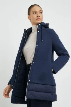 Γυναικεία Μακριά μπουφάν Μπουφάν United Colors Of Benetton ναυτικό μπλε,
