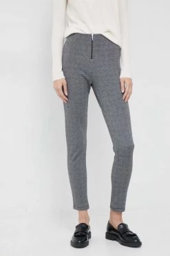Γυναικεία Υφασμάτινα Παντελόνι United Colors Of Benetton γκρι,