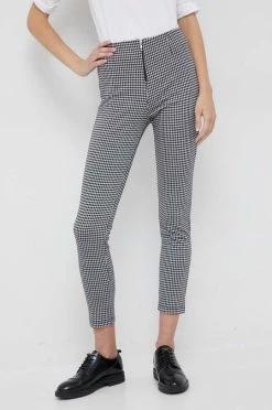 Γυναικεία Υφασμάτινα Παντελόνι United Colors Of Benetton μαύρο,