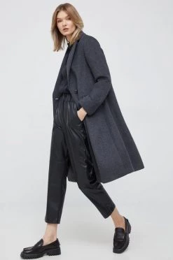 Γυναικεία Παλτά Παλτό από μείγμα μαλλιού United Colors Of Benetton γκρι,