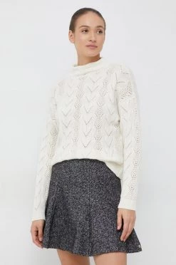 Γυναικεία Χωρίς φερμουάρ Μάλλινο πουλόβερ United Colors Of Benetton χρώμα: μπεζ,