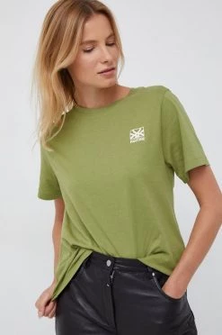 Γυναικεία Κοντομάνικο Βαμβακερό μπλουζάκι United Colors Of Benetton πράσινο