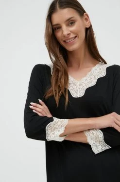 Γυναικεία Πιτζάμα Νυχτικό United Colors Of Benetton μαύρο -United Colors of Benetton Κατάστημα unnamed file 1606