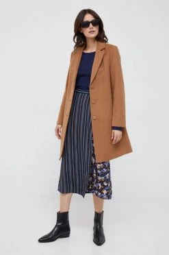 Γυναικεία Παλτά Μάλλινο παλτό United Colors Of Benetton μπεζ,