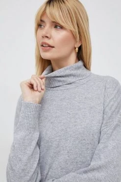 Γυναικεία Χωρίς φερμουάρ Πουλόβερ με μείγμα κασμίρ United Colors Of Benetton χρώμα: γκρι,