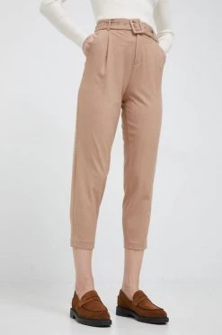 Γυναικεία Υφασμάτινα Παντελόνι United Colors Of Benetton μπεζ,