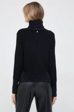 Γυναικεία Χωρίς φερμουάρ Πουλόβερ με προσθήκη μαλλιού United Colors Of Benetton χρώμα: μαύρο, -United Colors of Benetton Κατάστημα unnamed file 167