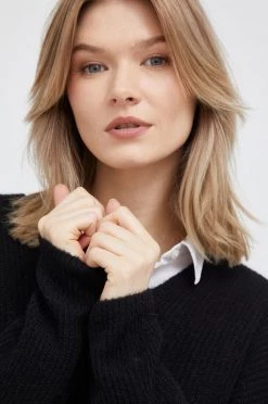 Γυναικεία Χωρίς φερμουάρ Πουλόβερ με προσθήκη μαλλιού United Colors Of Benetton χρώμα: μαύρο, -United Colors of Benetton Κατάστημα unnamed file 168