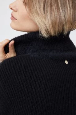 Γυναικεία Χωρίς φερμουάρ Πουλόβερ με προσθήκη μαλλιού United Colors Of Benetton χρώμα: μαύρο, -United Colors of Benetton Κατάστημα unnamed file 169