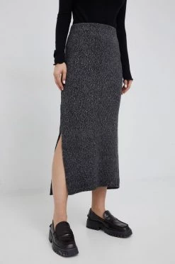 Γυναικεία Φούστες Φούστα από μείγμα μαλλιού United Colors Of Benetton γκρι,