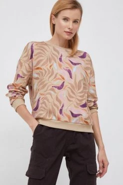 Γυναικεία Χωρίς φερμουάρ Βαμβακερή μπλούζα United Colors Of Benetton χρώμα: μπεζ, -United Colors of Benetton Κατάστημα unnamed file 1752