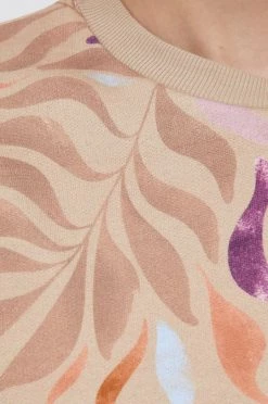 Γυναικεία Χωρίς φερμουάρ Βαμβακερή μπλούζα United Colors Of Benetton χρώμα: μπεζ, -United Colors of Benetton Κατάστημα unnamed file 1753