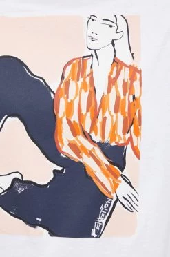 Γυναικεία Κοντομάνικο Βαμβακερό μπλουζάκι United Colors Of Benetton άσπρο -United Colors of Benetton Κατάστημα unnamed file 1796