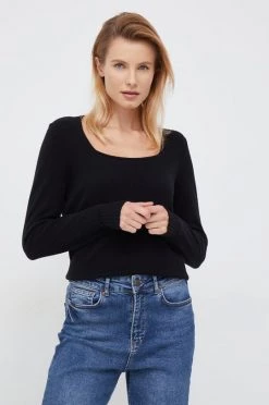 Γυναικεία Χωρίς φερμουάρ Πουλόβερ με μείγμα κασμίρ United Colors Of Benetton χρώμα: μαύρο,