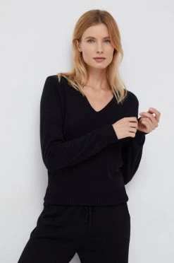 Γυναικεία Χωρίς φερμουάρ Πουλόβερ με μείγμα κασμίρ United Colors Of Benetton χρώμα: μαύρο,