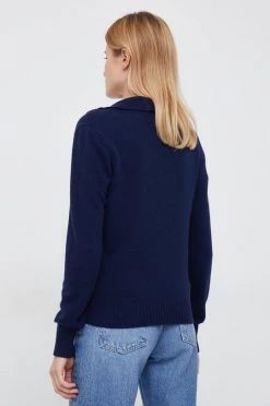 Γυναικεία Χωρίς φερμουάρ Πουλόβερ με μείγμα κασμίρ United Colors Of Benetton χρώμα: ναυτικό μπλε, -United Colors of Benetton Κατάστημα unnamed file 1820