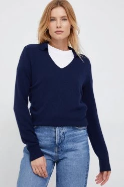 Γυναικεία Χωρίς φερμουάρ Πουλόβερ με μείγμα κασμίρ United Colors Of Benetton χρώμα: ναυτικό μπλε, -United Colors of Benetton Κατάστημα unnamed file 1821