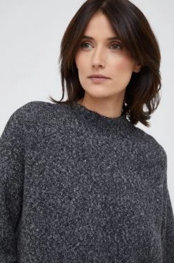 Γυναικεία Χωρίς φερμουάρ Πουλόβερ με προσθήκη μαλλιού United Colors Of Benetton χρώμα: γκρι, -United Colors of Benetton Κατάστημα unnamed file 184