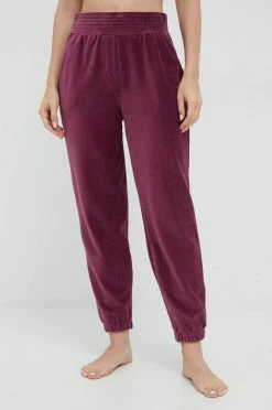 Γυναικεία Υφασμάτινα Παντελόνι United Colors Of Benetton μοβ,