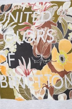 Γυναικεία Κοντομάνικο Βαμβακερό μπλουζάκι United Colors Of Benetton γκρι -United Colors of Benetton Κατάστημα unnamed file 1930