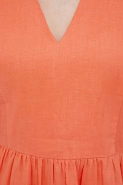 Γυναικεία Φορέματα Λινό φόρεμα United Colors Of Benetton πορτοκαλί, -United Colors of Benetton Κατάστημα unnamed file 2049