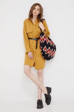 Γυναικεία Φορέματα Φόρεμα United Colors Of Benetton κίτρινο,