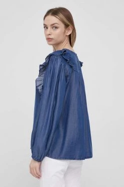 Γυναικεία Μπλούζες Μπλουζάκι United Colors Of Benetton χρώμα: μοβ -United Colors of Benetton Κατάστημα unnamed file 2067