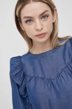 Γυναικεία Μπλούζες Μπλουζάκι United Colors Of Benetton χρώμα: μοβ -United Colors of Benetton Κατάστημα unnamed file 2068