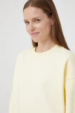 Γυναικεία Χωρίς φερμουάρ Βαμβακερή μπλούζα United Colors Of Benetton χρώμα: κίτρινο, -United Colors of Benetton Κατάστημα unnamed file 2077