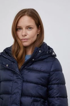 Γυναικεία Μακριά μπουφάν Μπουφάν United Colors Of Benetton χρώμα: ναυτικό μπλε -United Colors of Benetton Κατάστημα unnamed file 2118