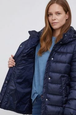 Γυναικεία Μακριά μπουφάν Μπουφάν United Colors Of Benetton χρώμα: ναυτικό μπλε -United Colors of Benetton Κατάστημα unnamed file 2120