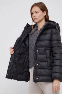 Γυναικεία Μακριά μπουφάν Μπουφάν United Colors Of Benetton χρώμα: μαύρο -United Colors of Benetton Κατάστημα unnamed file 2126