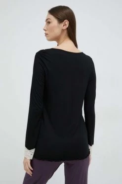 Γυναικεία Πιτζάμα Πουκάμισο μακρυμάνικο πιτζάμας United Colors Of Benetton μαύρο -United Colors of Benetton Κατάστημα unnamed file 2175